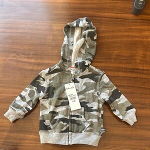 Splendid Kids Camo Hoodie - Green and Gray